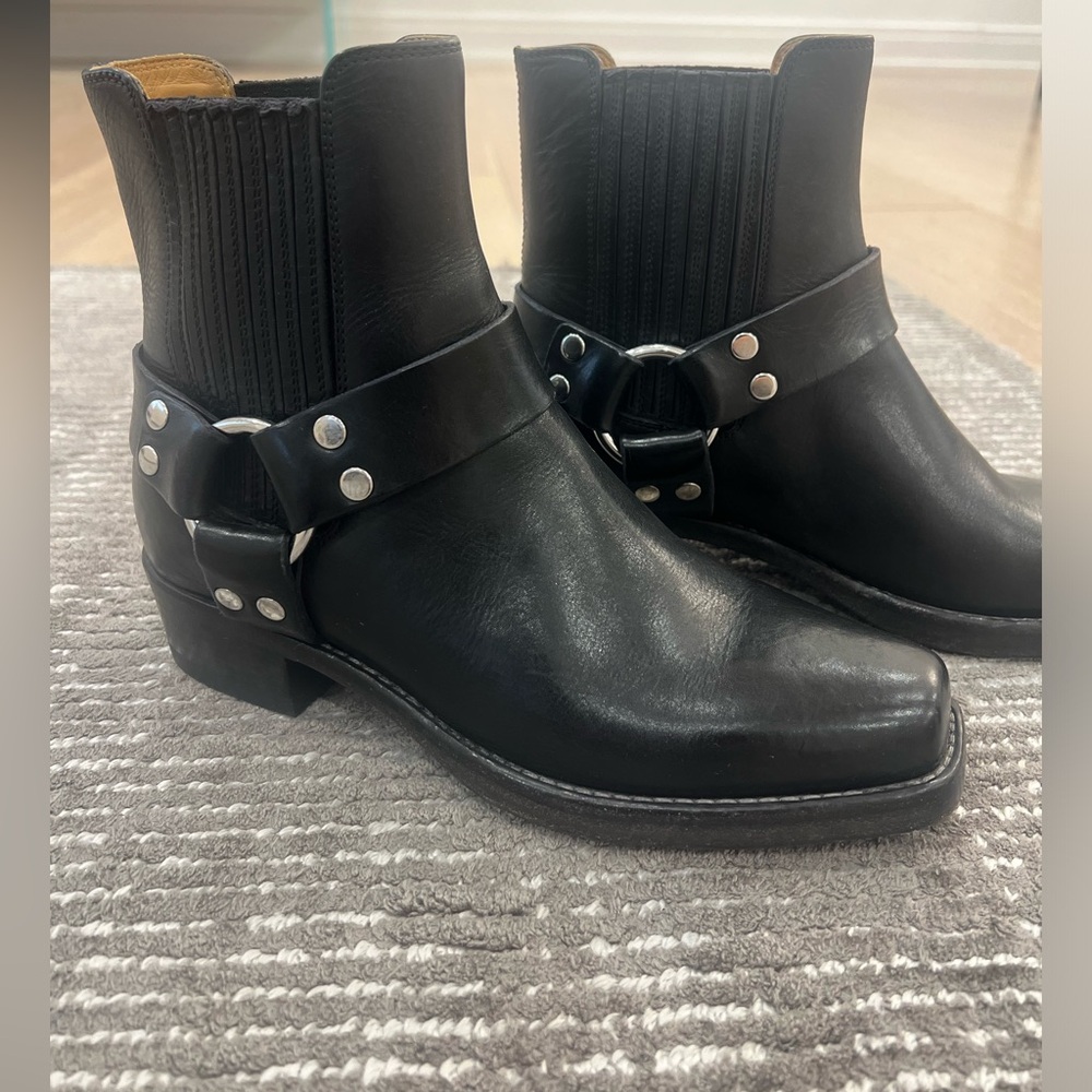 Re/Done CAVALRY BOOT SIZE 39 Leather Boots BLACK
